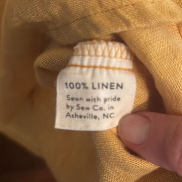 Elizabeth Suzann Harper Tunic in Midweight Linen | Golden Hour - S/M - Picture 3 of 7